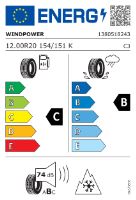 P 12,00R20 18PR 154/151K WGC08 TT WINDPOWER set (1)